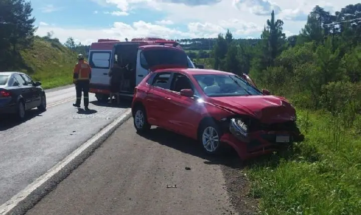 Acidente na BR-282 deixa duas crianças feridas em Campos Novos