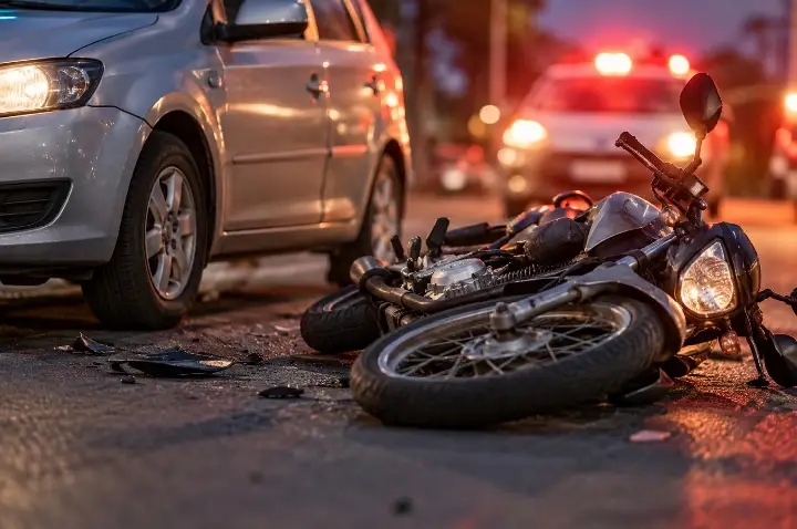 Acidentes envolvendo motocicletas deixam dois feridos em Campos Novos