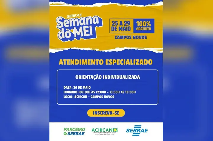 Acircan dá início à Semana do MEI com consultorias e apoio aos empreendedores