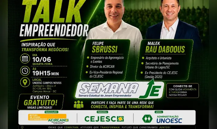 Acircan Jovem realiza Talk Empreendedor na SemanaJE