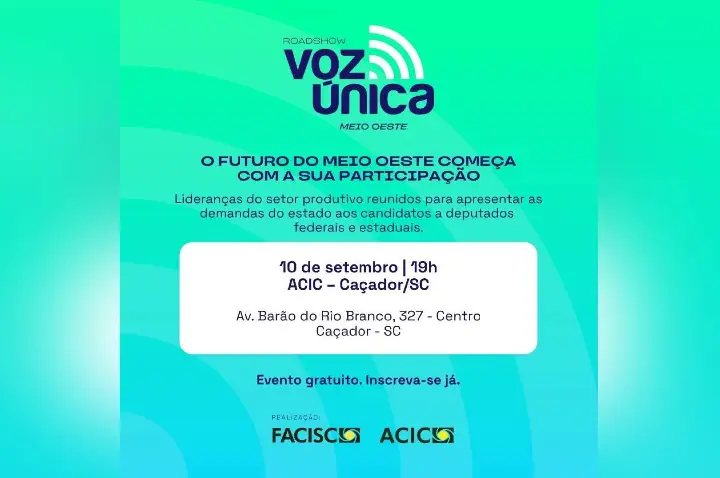 ACIRCAN participará do Voz Única em Caçador