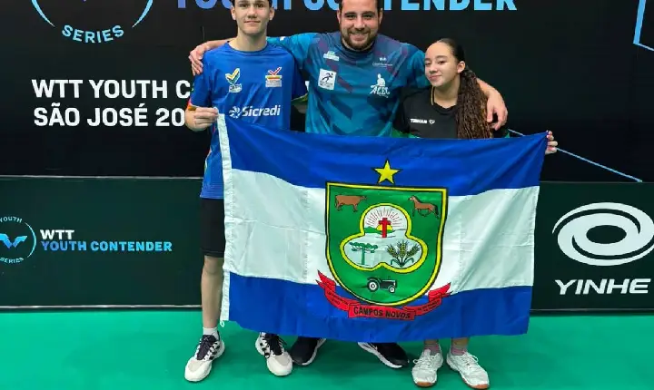 Atleta de Campos Novos conquista título internacional no Circuito Mundial de Tênis de Mesa