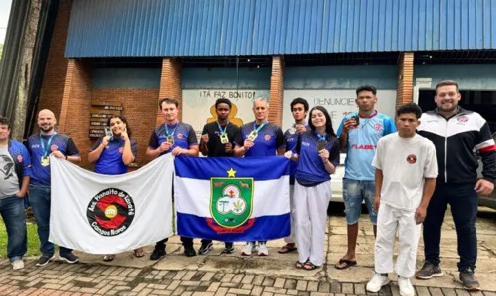 Atletas de Campos Novos se destacam na 15ª Copa de Karatê em Itá