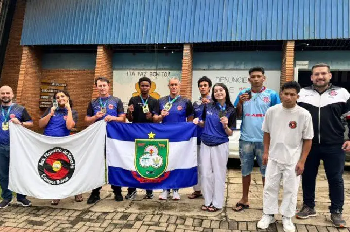 Atletas de Campos Novos se destacam na 15ª Copa de Karatê em Itá