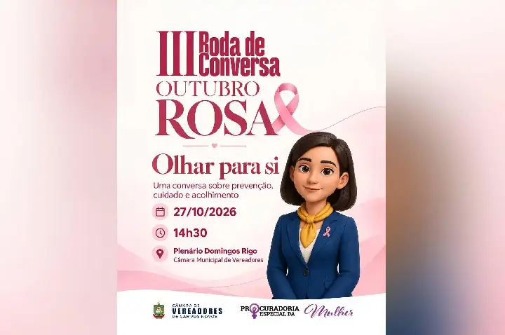 Câmara de Campos Novos promove roda de conversa sobre saúde e direitos das mulheres