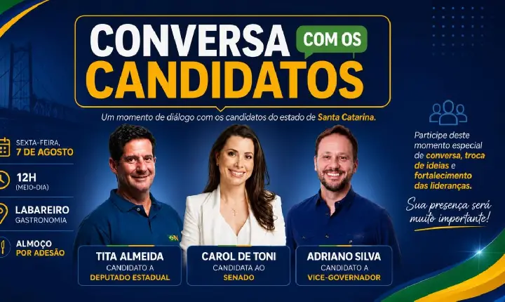 Campos Novos recebe evento Conversa com os Candidatos nesta sexta-feira
