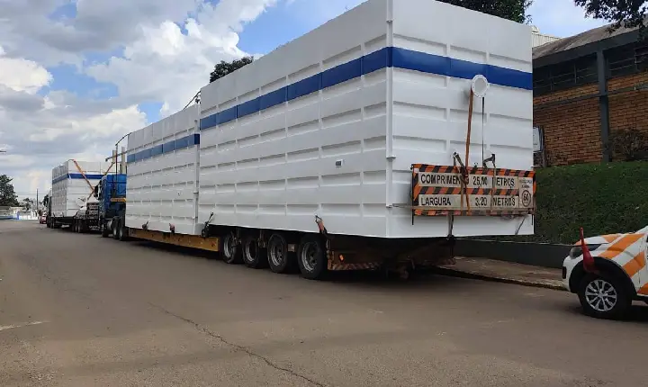 Campos Novos recebe primeiros equipamentos da nova Estação de Tratamento de Água