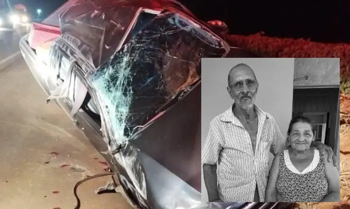 Casal perde a vida após saída de pista e capotamento na BR-470 em Campos Novos