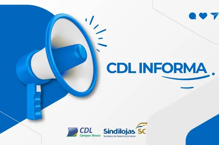 CDL e Sindilojas orientam sobre funcionamento do comércio em feriados de março e abril em Campos Novos