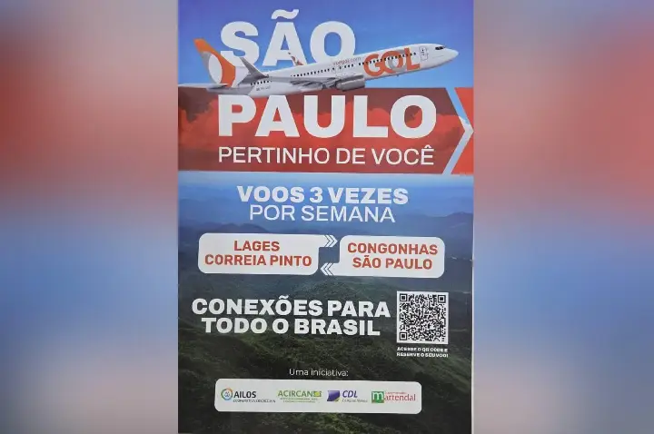 CDL é uma das entidades incentivadoras de voos regionais Santa Catarina/ São Paulo