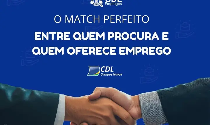 CDL oferecerá em Campos Novos nova Plataforma de Empregos