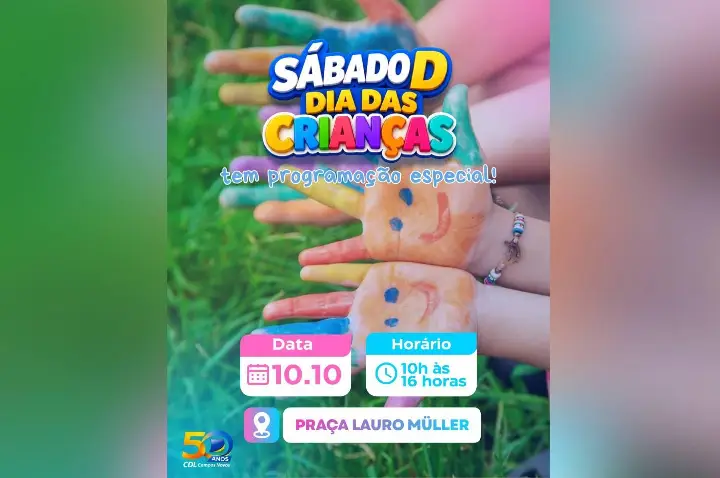 CDL Realizará ‘Sábado D’, Especial Dia das Crianças na Praça