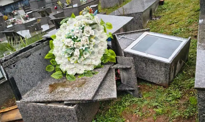 Cemitério Dom Daniel Hostin volta a ser alvo de vandalismo e furtos