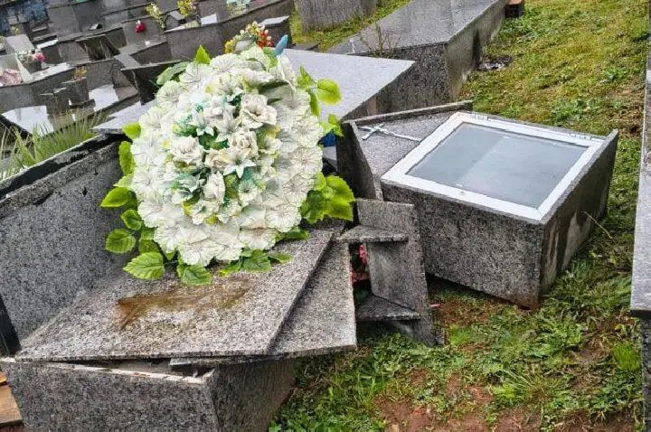 Cemitério Dom Daniel Hostin volta a ser alvo de vandalismo e furtos