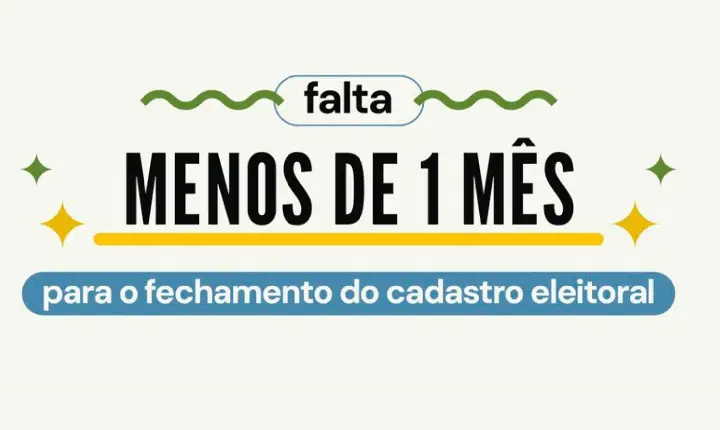 Cidadão tem menos de um mês para tirar título ou regularizar situação eleitoral