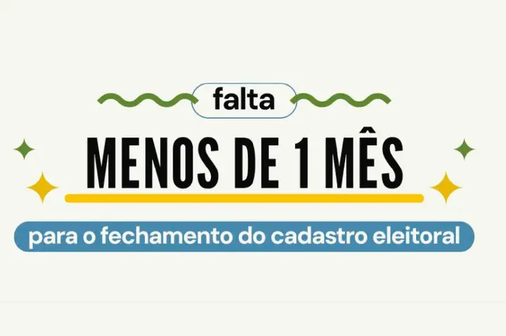 Cidadão tem menos de um mês para tirar título ou regularizar situação eleitoral