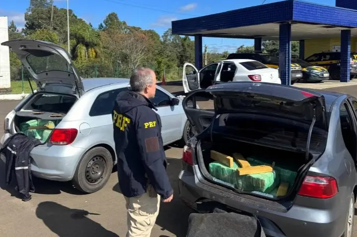 Comboio com 360 quilos de maconha é interceptado em Joaçaba