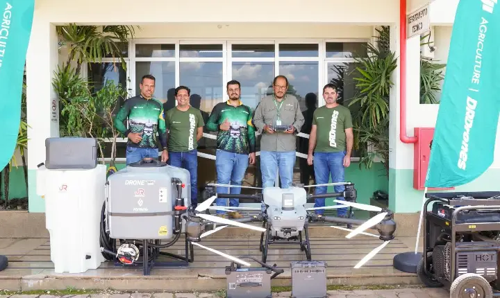 Copercampos inicia testes com drone agrícola no Campo Demonstrativo