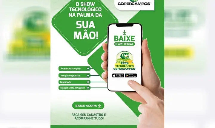Copercampos lança aplicativo oficial do 30º Show Tecnológico para ampliar a experiência do público