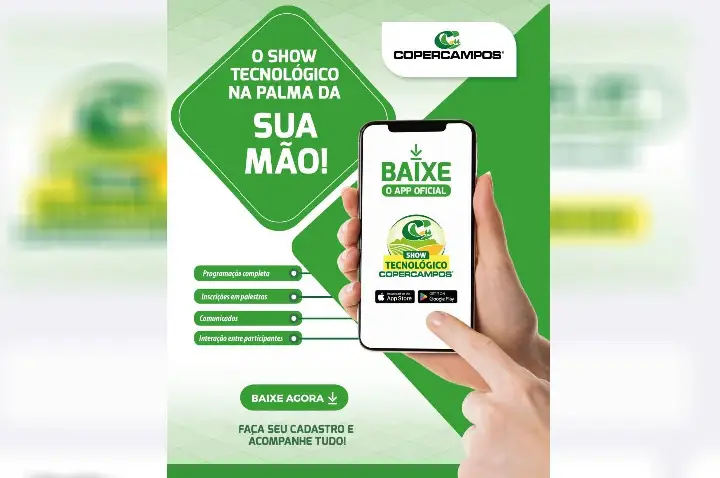 Copercampos lança aplicativo oficial do 30º Show Tecnológico para ampliar a experiência do público
