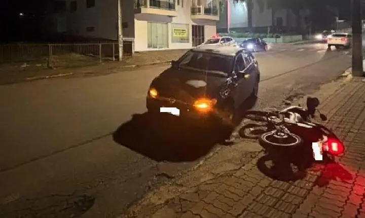 Dois motociclistas ficam feridos em acidentes registrados no domingo em Campos Novos