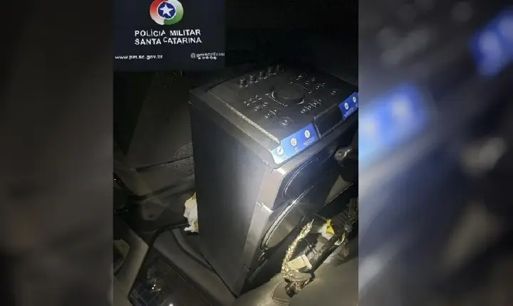 Festa termina com som apreendido e duas mulheres conduzidas à delegacia em Campos Novos