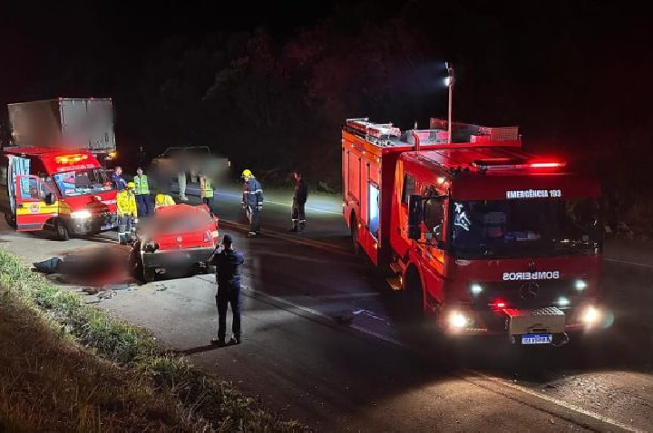 Grave acidente na BR-470 em Campos Novos deixa uma vítima fatal.