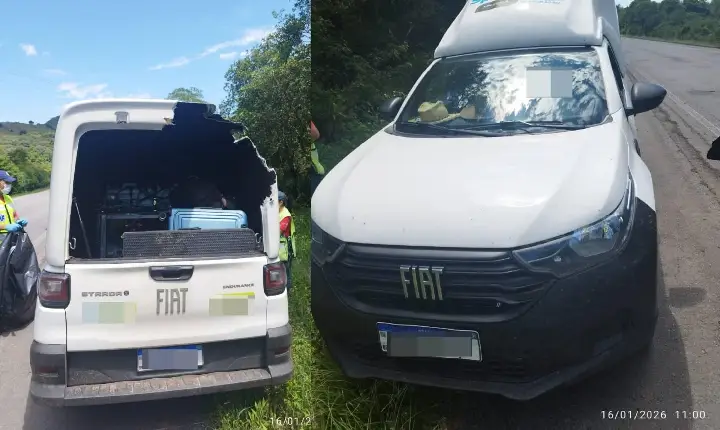 Homem é encontrado morto dentro de veículo na BR-470, em Campos Novos