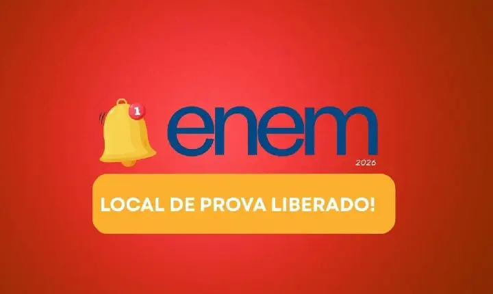 Inep divulga local de provas do Enem 2026; saiba como conferir