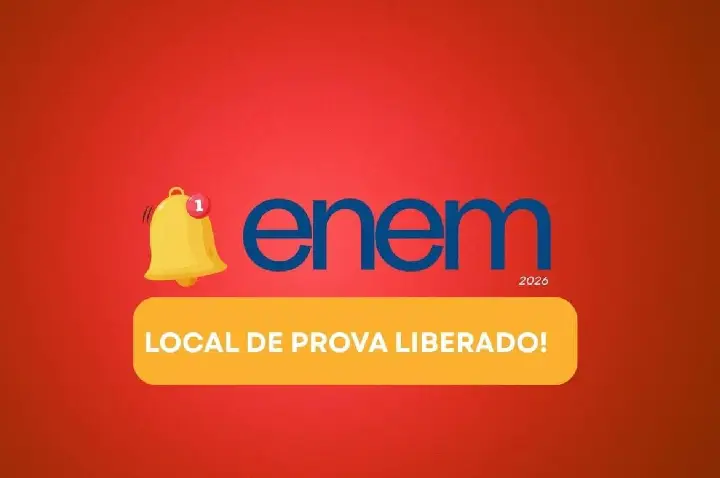 Inep divulga local de provas do Enem 2026; saiba como conferir