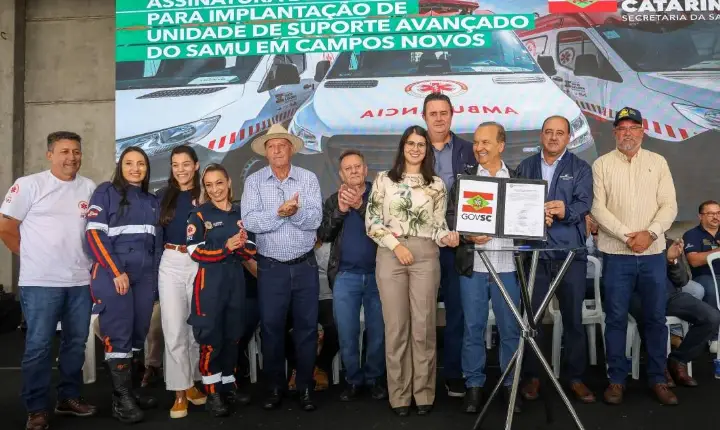Jorginho Mello autoriza implantação de Unidade de Suporte Avançado do Samu em Campos Novos