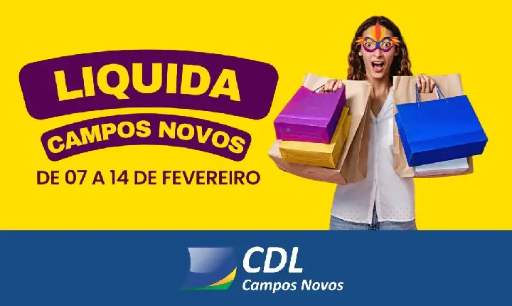 Liquida Campos Novos começa neste sábado (07), com descontos especiais no comércio local