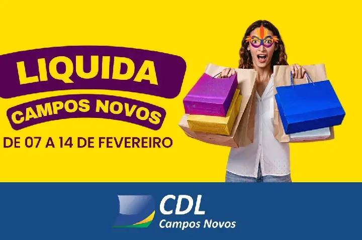 Liquida Campos Novos começa neste sábado (07), com descontos especiais no comércio local