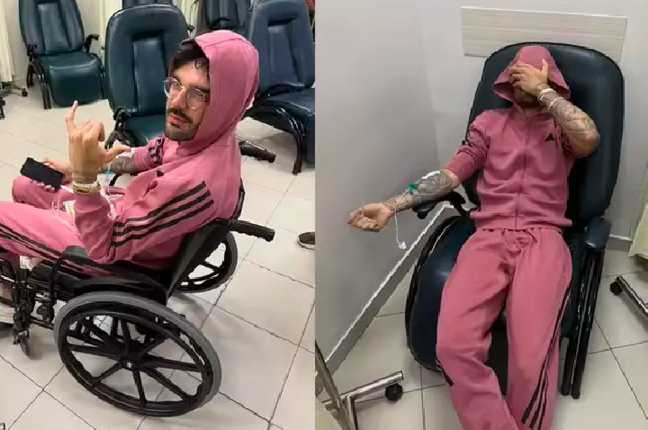 Luan Pereira é levado ao hospital com crise renal