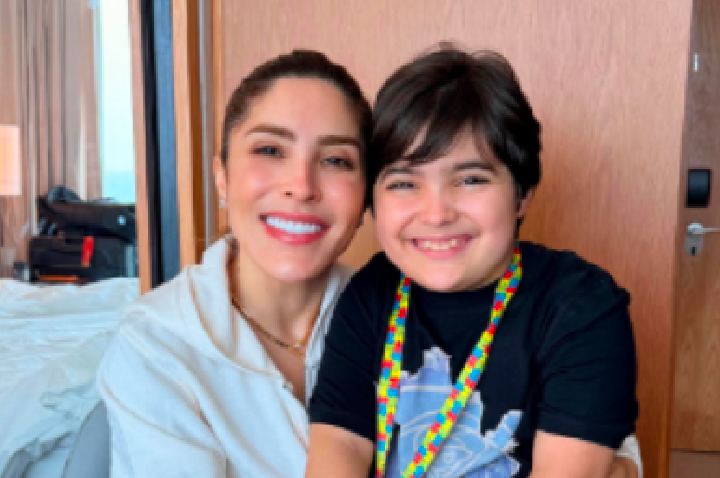 Manu Bahtidão revela diagnóstico de autismo do filho