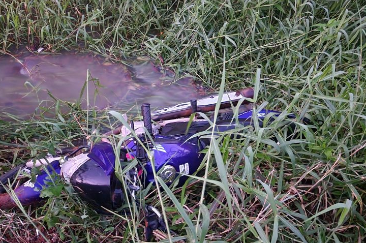 Menino de 12 anos ajuda a salvar motociclista que caiu em riacho no interior de Campos Novos.