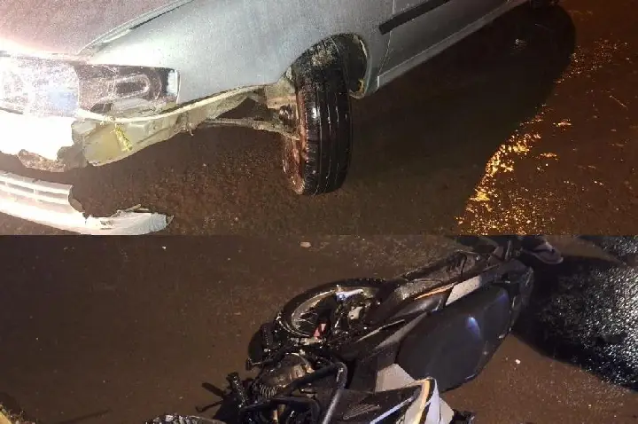 Motorista embriagado e sem CNH provoca acidente com motociclista e é preso em Campos Novos