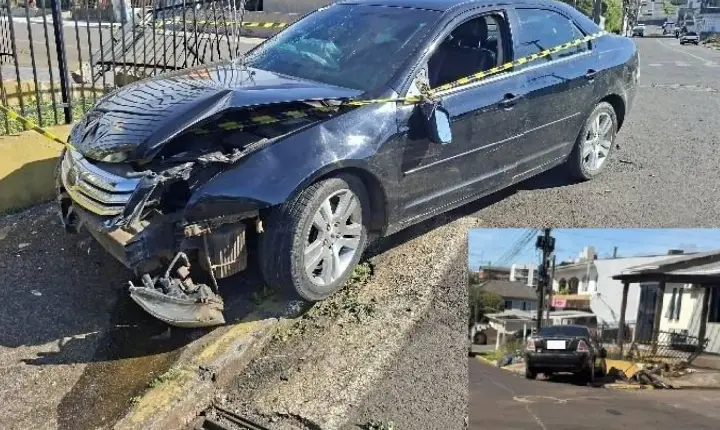 Motorista fica ferida após colisão e outro condutor deixa local em Campos Novos
