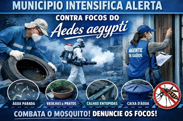 Município Intensifica Alerta Contra Focos do Aedes aegypti