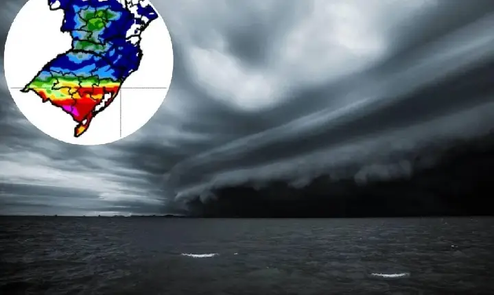 Nova frente fria já tem data para atingir SC após temporais e granizo; chuva pode chegar a 50 mm
