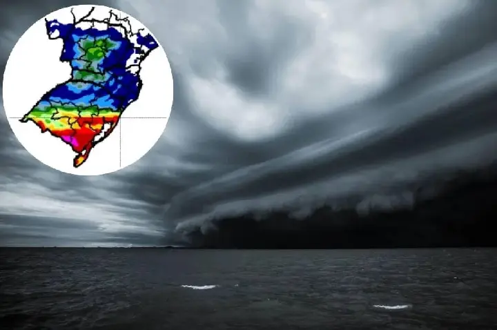 Nova frente fria já tem data para atingir SC após temporais e granizo; chuva pode chegar a 50 mm