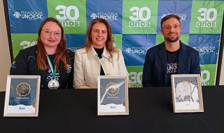Pedagogia da Unoesc Campos Novos conquista conceito máximo no MEC e se consolida entre os melhores cursos do país