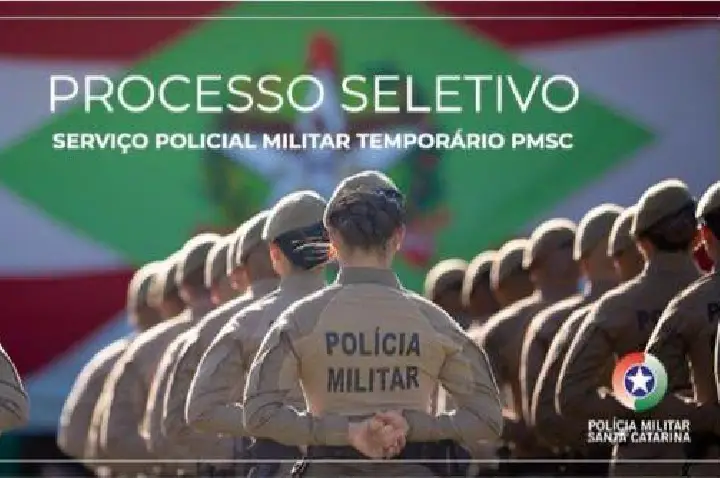 PMSC abre inscrições para processo seletivo de policial militar temporário
