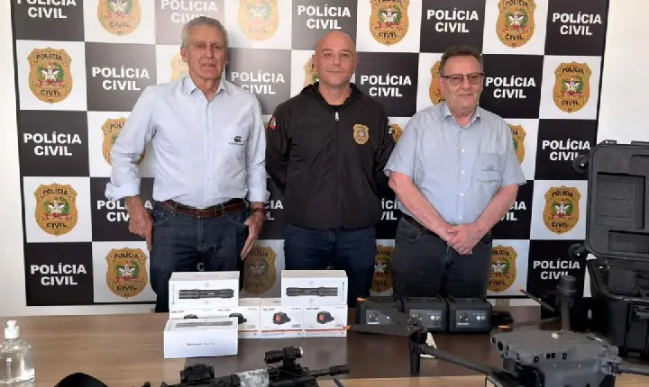 Polícia Civil recebe novos equipamentos por meio de parcerias com Copercampos e vereadores de Campos Novos