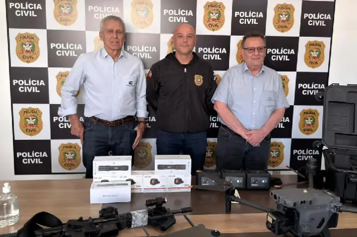 Polícia Civil recebe novos equipamentos por meio de parcerias com Copercampos e vereadores de Campos Novos