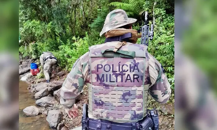 Polícia Militar Ambiental flagra pesca ilegal no Rio Canoas, em Campos Novos