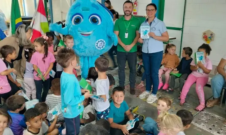 SAMAE iniciou ações do Dia Mundial da Água com atividade no CEIM Pequeno Anjo
