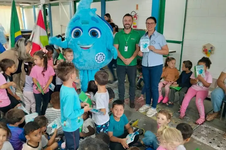 SAMAE iniciou ações do Dia Mundial da Água com atividade no CEIM Pequeno Anjo