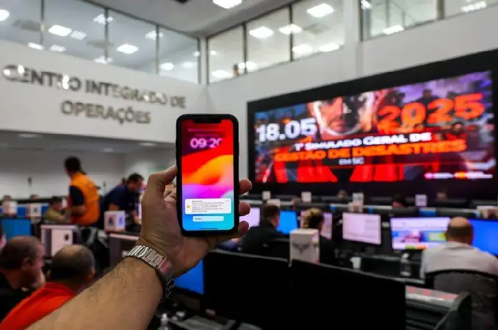 SC realiza primeira etapa do maior simulado de desastres do país.