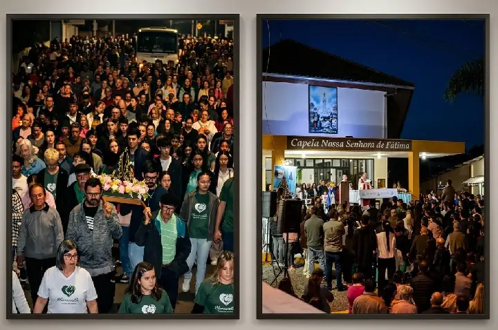 Segundo dia da Novena reúne grande número de fiéis em noite de fé e devoção no Jardim Bela Vista
